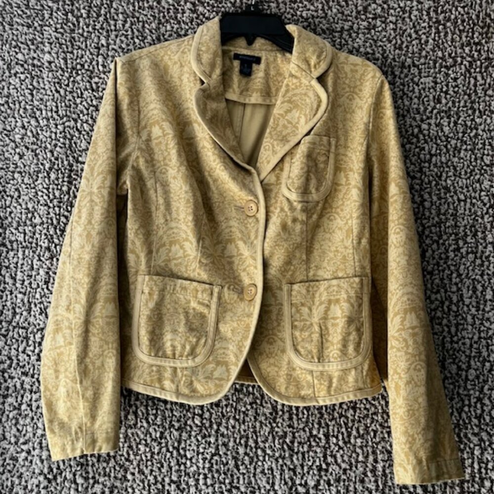 WESTBOUND Yellow Gold Floral Patterned Blazer